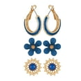 thumbnail image 1 of Trio navy earring set, 1 of 1