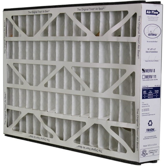 Trion 255649-101 Air Purifier Filter, 16" x 25" x 3", Bear Series - MERV 8
