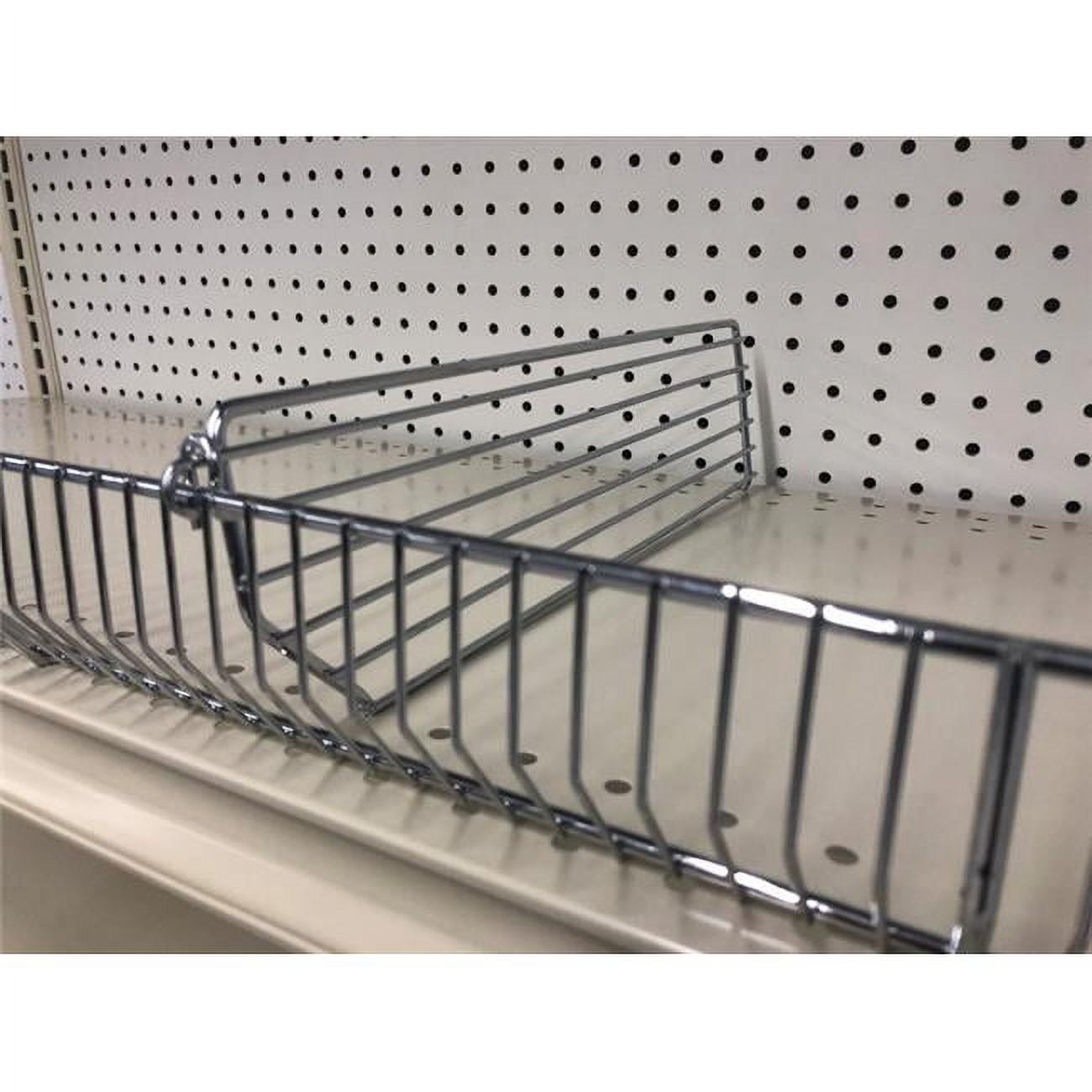 19" Chrome Wire Shelf Divider for Storage