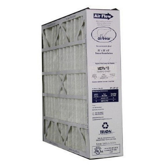 Trion Air Bear 266649-103 - 20" x 20" x 5" Pleated Air Filter, MERV 13