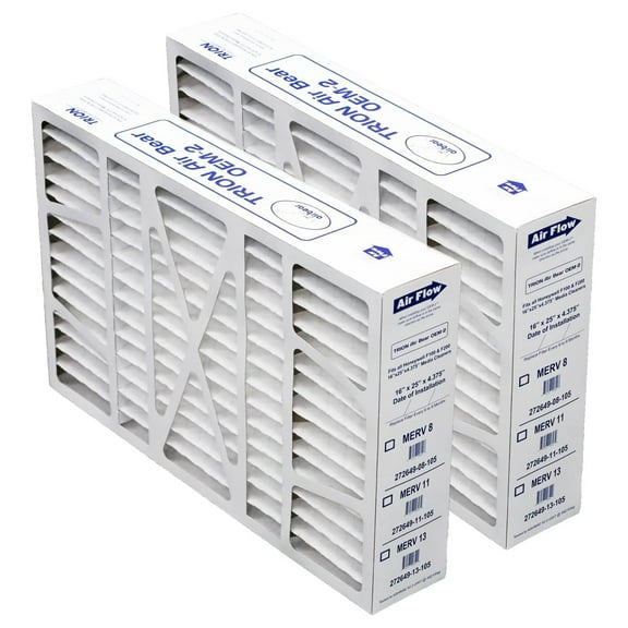 Trion Air Bear OEM 16x25x4" MERV 8 Replacement Air Purifier Filter, 2 Pack