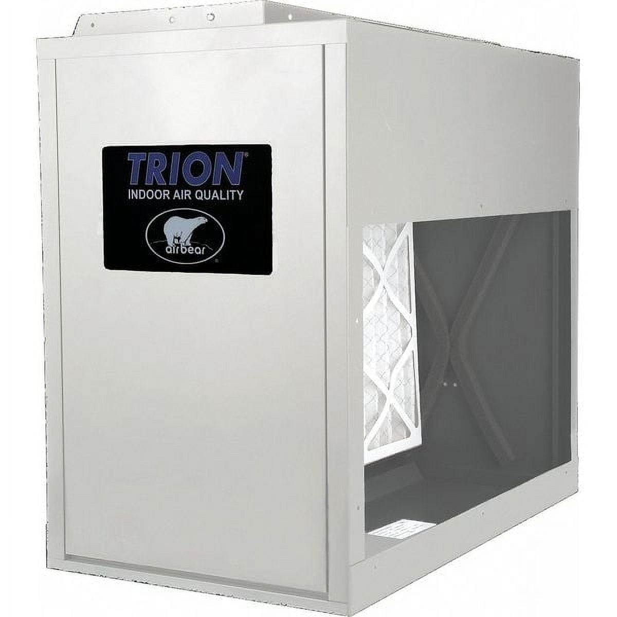 White Epoxy Powder Duct Mounted Media Air Cleaner