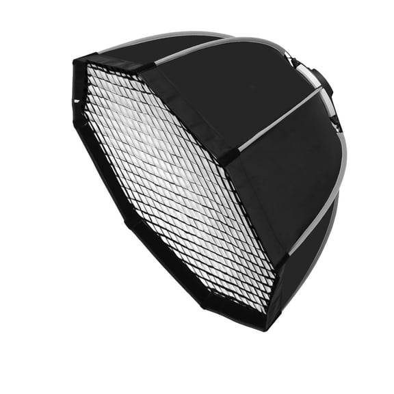 Triopo 55cm 65cm 90cm 120cm Photo Portabe Octagon Umbrella Softbox + Honeycomb Grid Outdoor Soft Box For Flash ,Easy to Use
