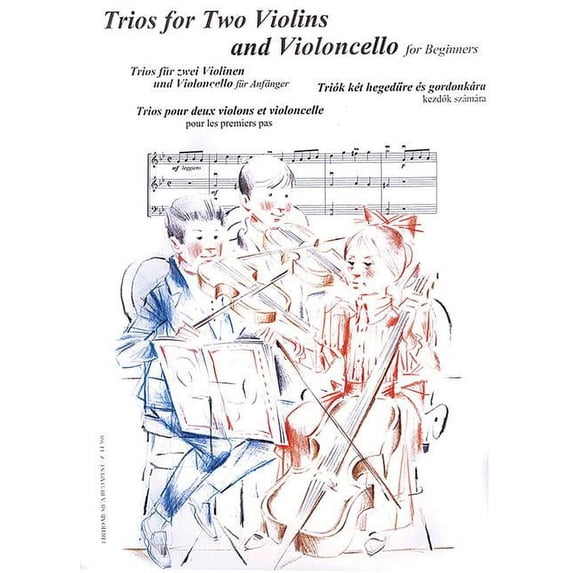 Trios for Two Violins and Violoncello for Beginners: Score and Parts (Paperback)