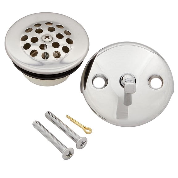 Trip Lever Tub Overflow Plate, Chrome