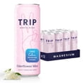 thumbnail image 1 of TRIP Sparkling Magnesium Drink, Elderflower Mint Flavor, 12 oz, 12 Pack, Adaptogen Drink With Ashwagandha and Lions Mane, 1 of 9