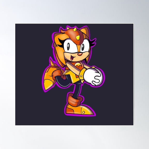 Trip The Sungazer With Outline Poster Wall Art, Modern Wall Decor For Living Room Bedroom, 8x12 UNFRAMED