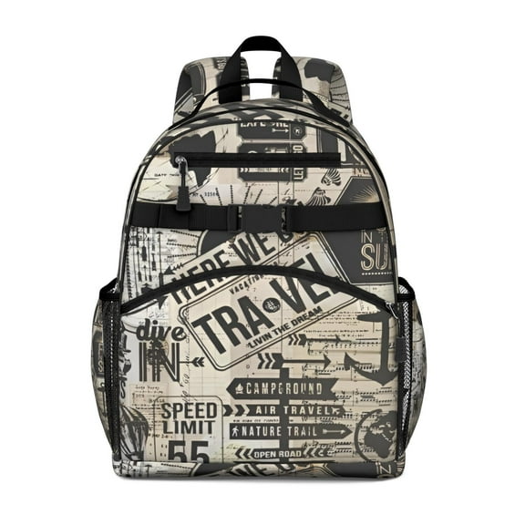 Trip Toddler Backpack Adjustable Padded Straps Chest Buckle Large Capacity Durable Bookbag