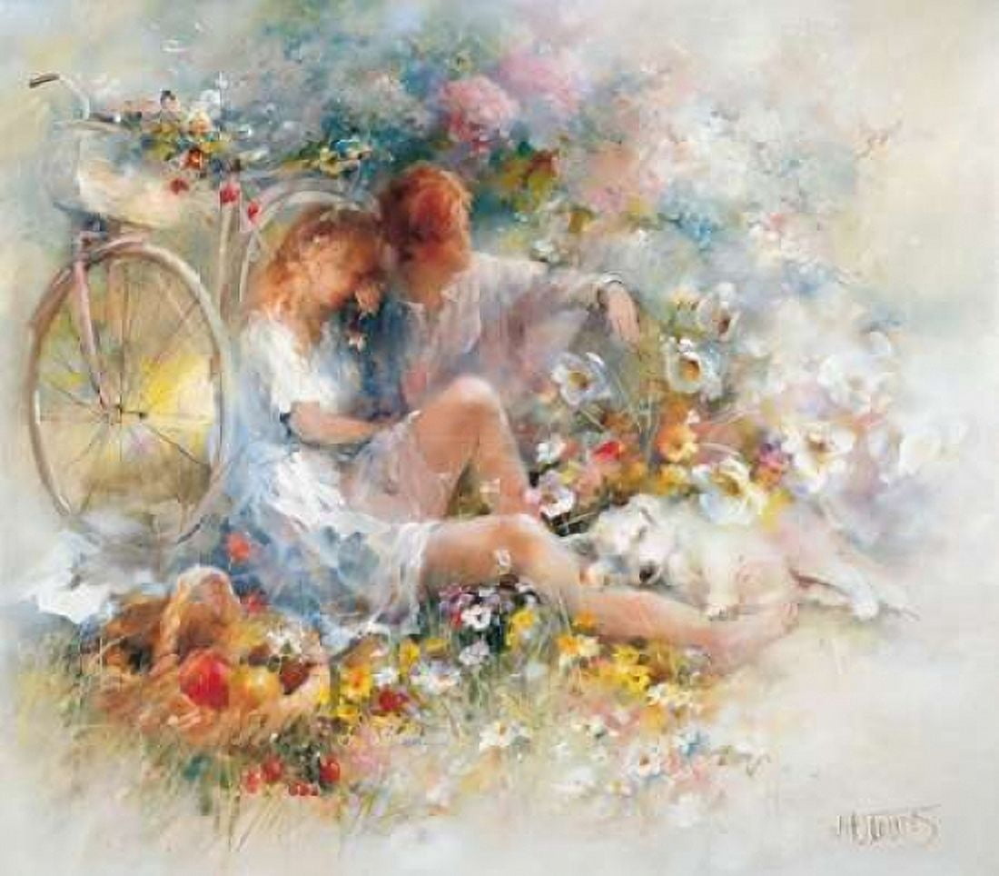 Trip in spring Canvas Art - Willem Haenraets (24 x 24)