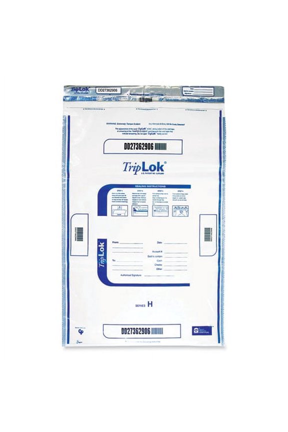 Deposit Bag, 12 x 16, 2 mil Thick, Plastic, Clear, 100/Pack