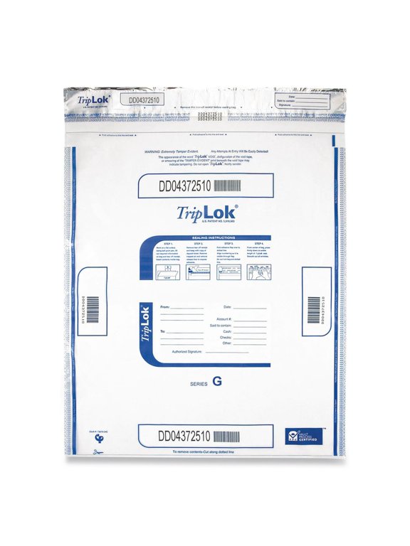 585056 19 in. x 23 in. Plastic Deposit Bag - Clear (250/Carton)