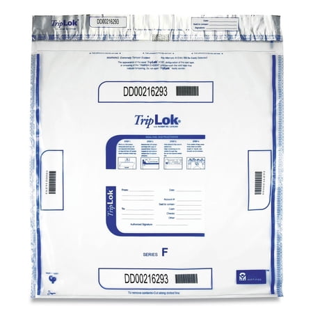 TripLOK 585064 20 in. x 20 in. Plastic Deposit Bag - Clear (250/Carton)