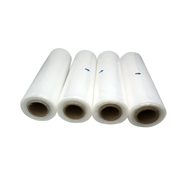 Tripact 11" x 14" LDPE Clear Plastic Flat Open Poly Bag Roll 1.25 mil - 4 Roll (625pcs) 02
