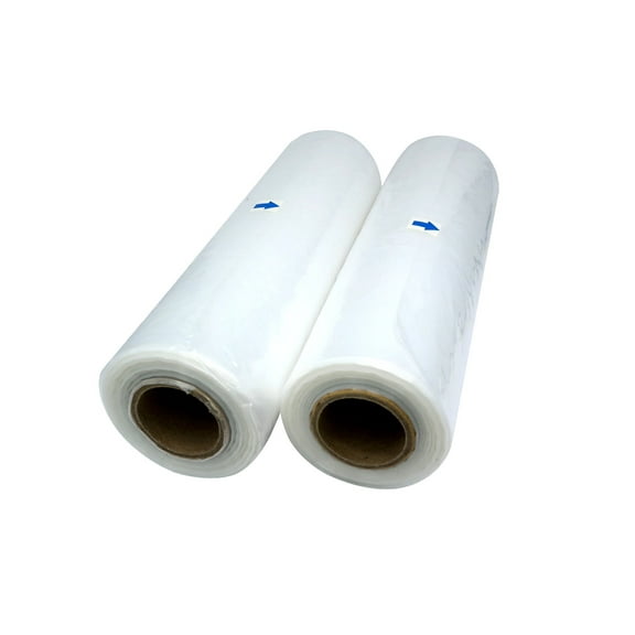 Tripact 11" x 19" LDPE Clear Plastic Flat Open Poly Bag Roll 1.25 mil - 2 Roll (230pcs) 01