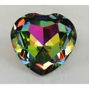Tripact 80 Mm Borealis Crystal Heart Dark Rainbow Paperweight