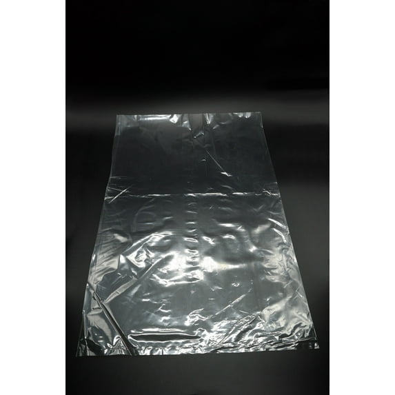 Tripact Inc LDPE Clear Flat Poly Bags Gusseted Bags - 12" x 18" - 1 mil 1000pcs (1 Box)