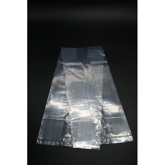 Tripact LDPE Clear Poly Bags Gusseted Bags - 8"x4"x18" - 1.0mil 200pcs 01