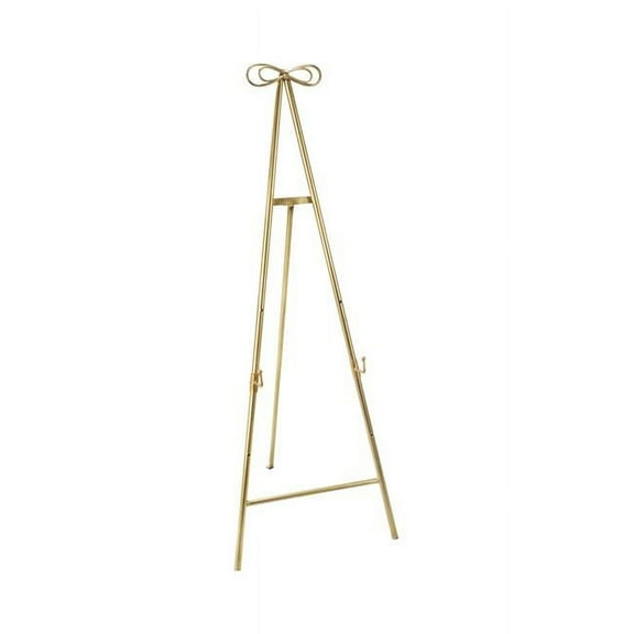 Tripar 20574 53.5 in. Metal Folding Triod Floor Easel, Gold