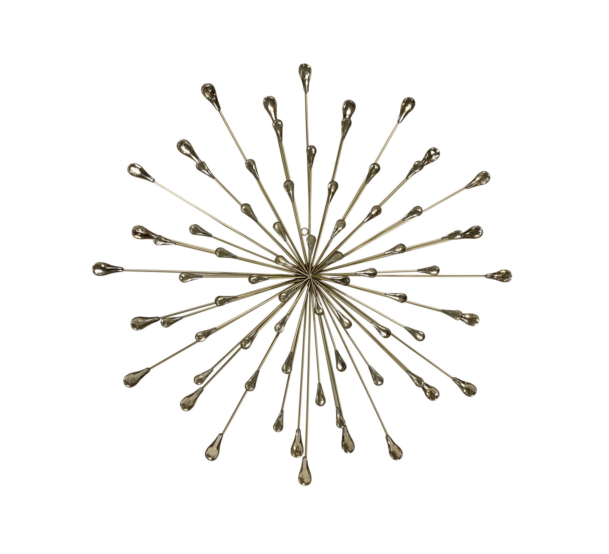 Large Gold Acrylic Starburst Metal Wall Art, 28 inches