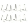 thumbnail image 1 of Tripar 4" Silver Painted Square Wire Display Stand for Plates, Artwork, Framed Photographs (6 Pack), 1 of 5