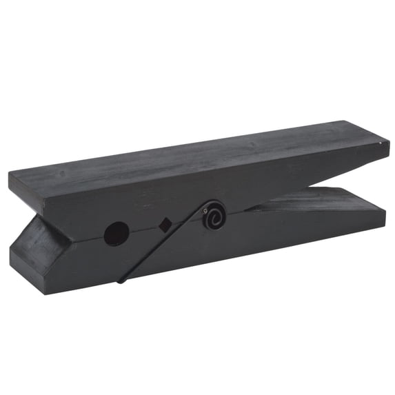 Tripar Decorative Wood Wall Shelf Black - Small N/A