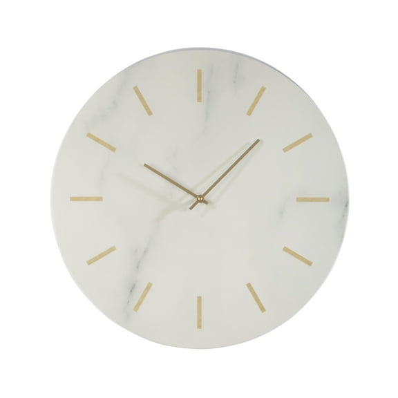 Tripar Faux Marble Wood Wall Clock