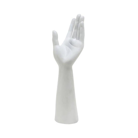 Tripar International 20507 Tabletop Jewelry Display Hand Holder, White - Resin