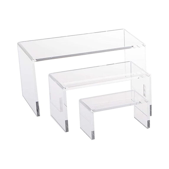 Medium Plastic Riser Tripar International Low Profile Acrylic Riser Set | Medium - Walmart.com