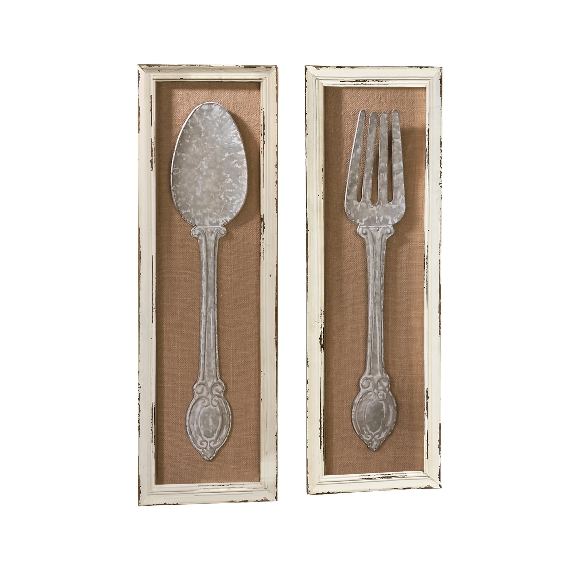 Tripar International Wooden Decor Large Display Spoon & Fork Wall Art ...