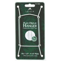 Tripar White Vinyl Coated Metal Plate Hanger, 7.5-9.5 inches