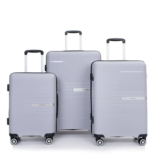 3 Piece Luggage Sets, Hard shell Carry On Luggage, PP case