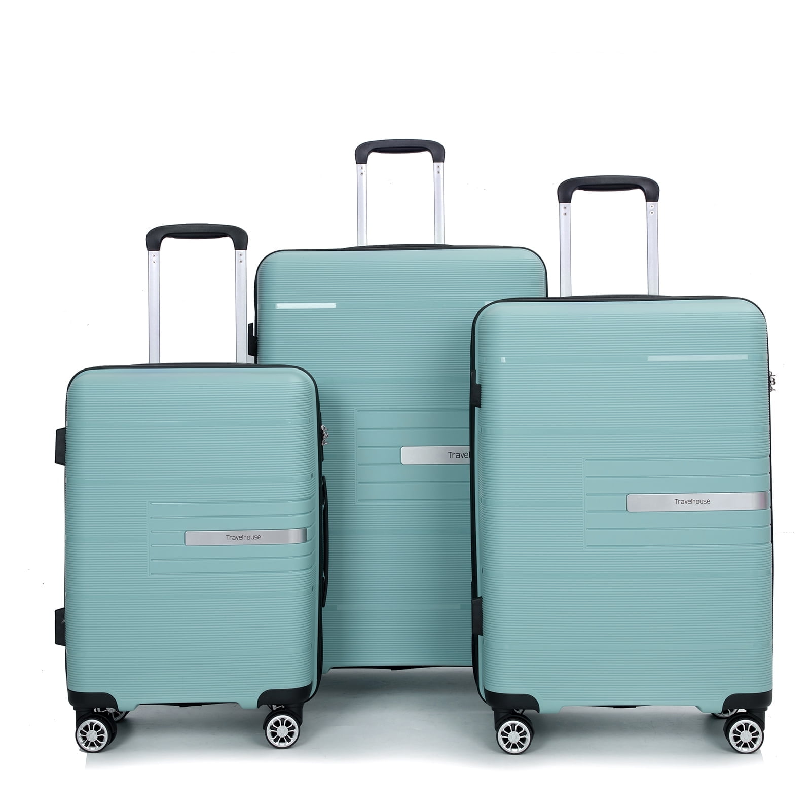 Tripcomp 3Piece Hardside Luggage Set, Lightweight, TSA Lock, Airline Approved (20”, 24”, 28”)  Light(图1)