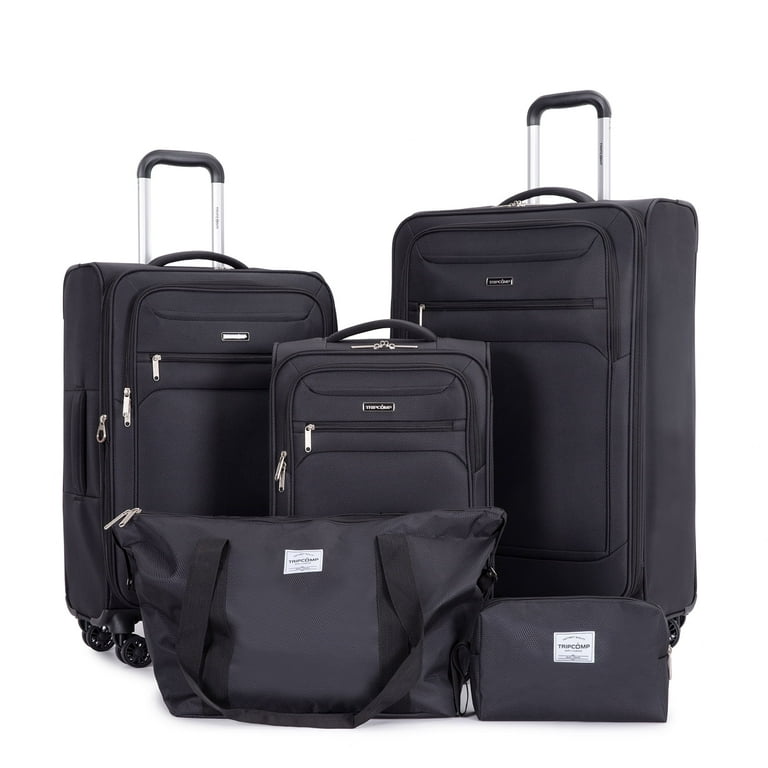 Tripcomp 5 Piece Lightweight Expandable Luggage Set, Softside