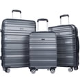 thumbnail image 1 of Tripcomp Hardside Luggage Set 3-Piece Set(21/25/29) Lightweight Suitcase 4-Wheeled Suitcase Set(Grey), 1 of 12
