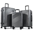 thumbnail image 1 of Tripcomp Luggage 3 Piece Set,Suitcase Set with Spinner Wheels Hardside Lightweight Luggage 20in24in28in.(Dark Grey), 1 of 9