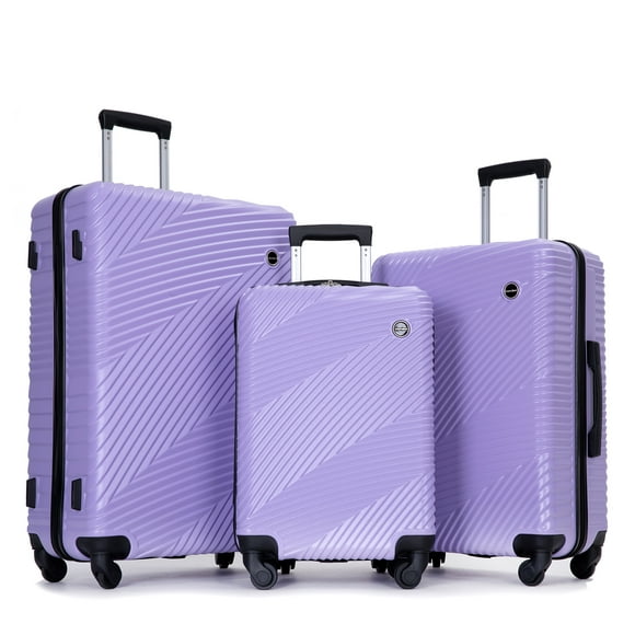 Tripcomp Luggage 3 Piece Set,Suitcase Set with Spinner Wheels Hardside ...