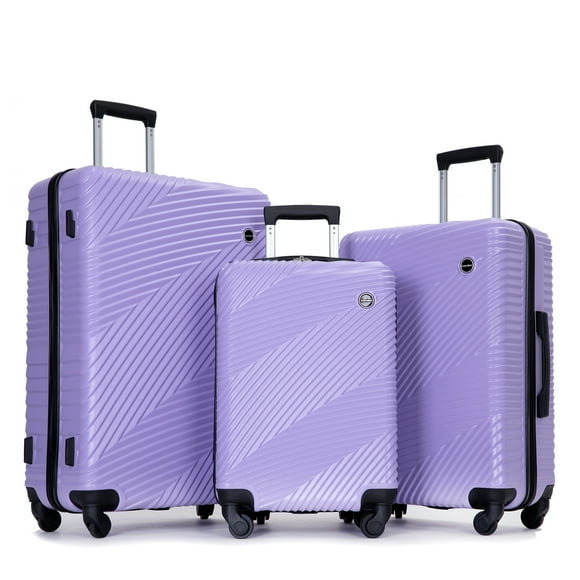 Luggage 3 Piece Set,Suitcase Set with Spinner Wheels Hardside