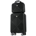 thumbnail image 1 of Tripcomp Luggage Sets 2 Piece Suitcase Set (14/20/)Hardside Suitcase with Spinner Wheels Lightweight Carry On Luggage(Black), 1 of 9