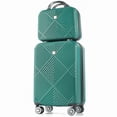 thumbnail image 1 of Tripcomp Luggage Sets 2 Piece Suitcase Set (14/20/)Hardside Suitcase with Spinner Wheels Lightweight Carry On Luggage(Dark Green), 1 of 9
