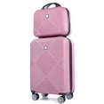thumbnail image 1 of Tripcomp Luggage Sets 2 Piece Suitcase Set (14/20/)Hardside Suitcase with Spinner Wheels Lightweight Carry On Luggage(Pink), 1 of 10