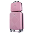 thumbnail image 1 of Tripcomp Luggage Sets 2 Piece Suitcase Set (14/20/)Hardside Suitcase with Spinner Wheels Lightweight Carry On Luggage(Pink), 1 of 9
