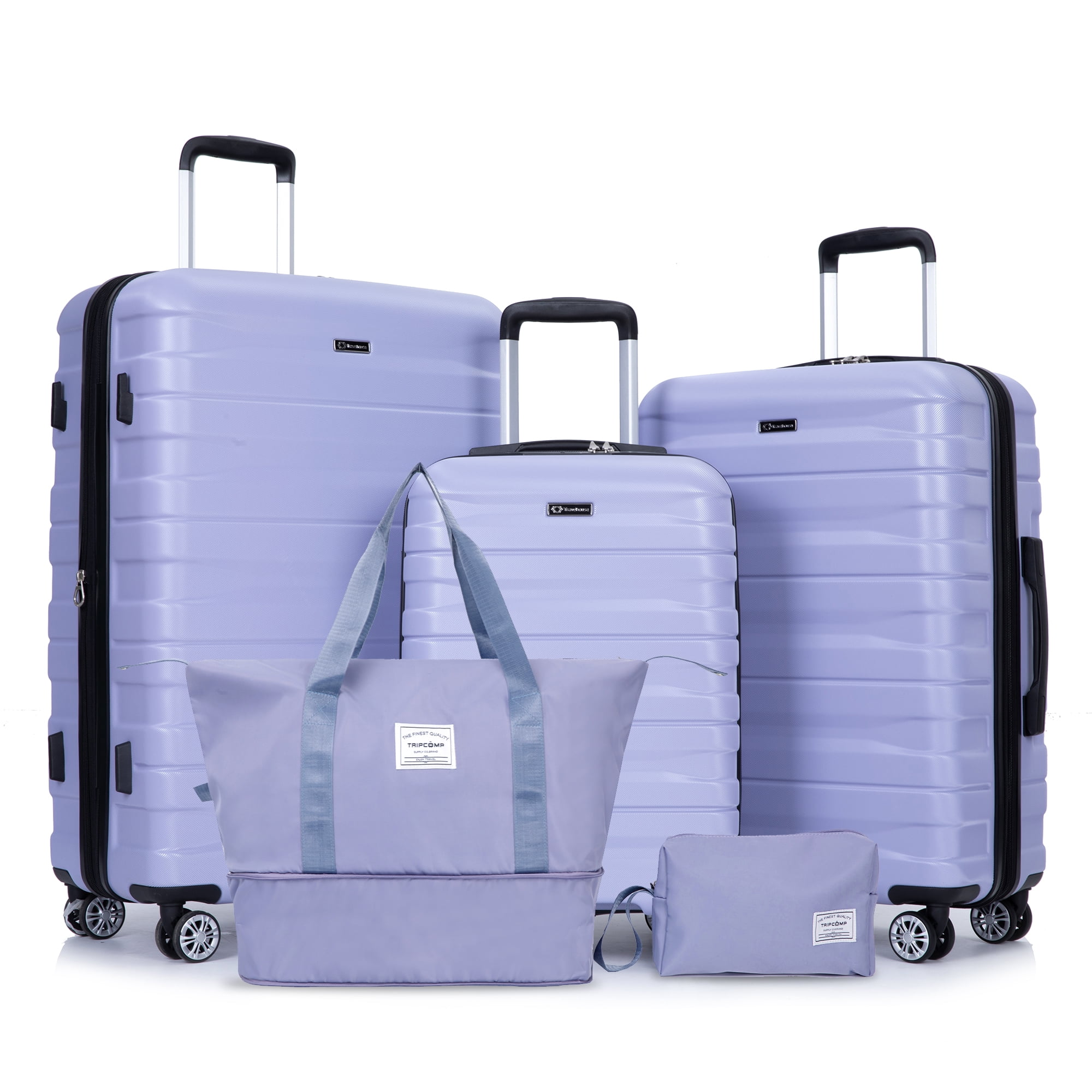 TRIPCOMP 5-Piece Hardside Luggage Set with Duffel Bag and Toiletry