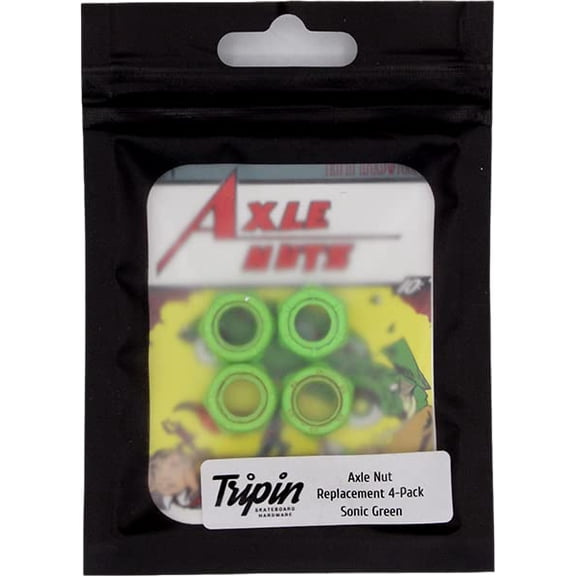 Tripin Axle Nuts Sonic Green
