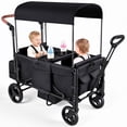 thumbnail image 1 of Tripland Wagon Stroller for 2 Kids,Baby Stroller Wagon with Storage Shelf,Push & Pull Handle,Black, 1 of 11