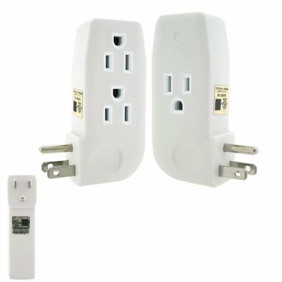Triple 3 Outlet Grounded Ac Wall Plug Power Tap Splitter 3-Way Electric Adapter