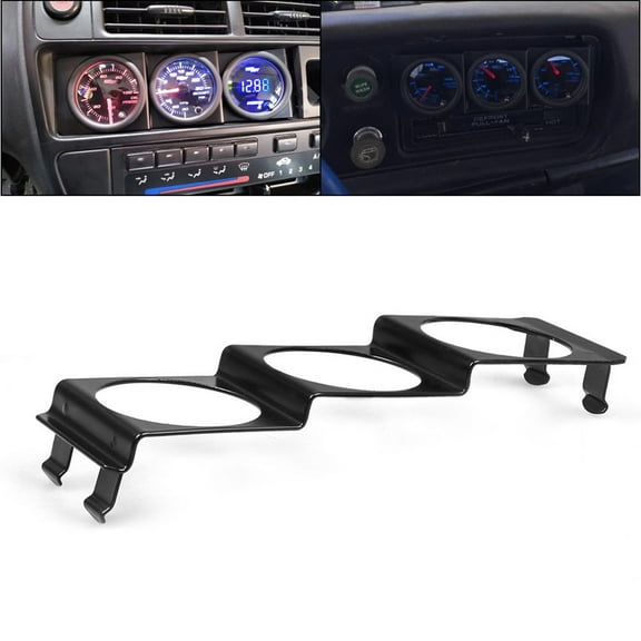 Triple 52Mm X 3 Gauge Holder Pod Panel - Standard Stereo Radio Slot Single Din Fangkenuo