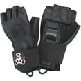 thumbnail image 1 of Triple 8 Hired Hands Unisex M Black Skateboarding Wrist Guard Gloves (2 Pack), 1 of 6