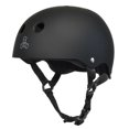 thumbnail image 1 of Triple 8 Skater Hardened Skate Helmet with Sweats aver Liner, Black Rubber - Medium, 1 of 7