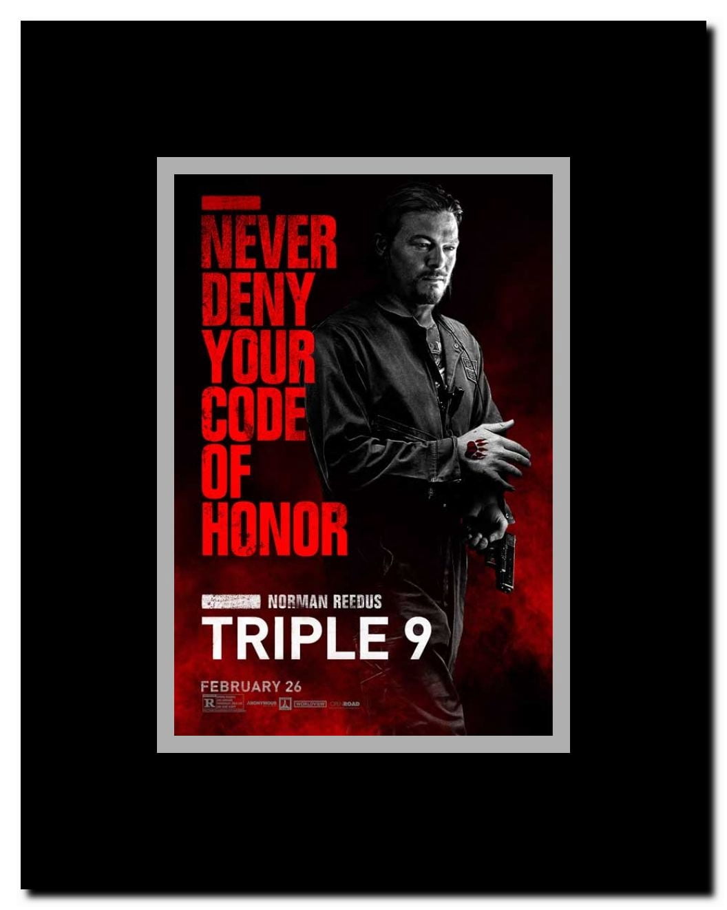 Triple 9 Framed Movie Poster