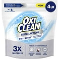 thumbnail image 1 of Oxi Triple Action White Revive Laundry Whitener and Stain Remover Powder, Use with Deternt, Whitens Brightens Clothes, Removes Tough Stains, Color Safe, Chlorine Free, 4 lbs, 1 of 4